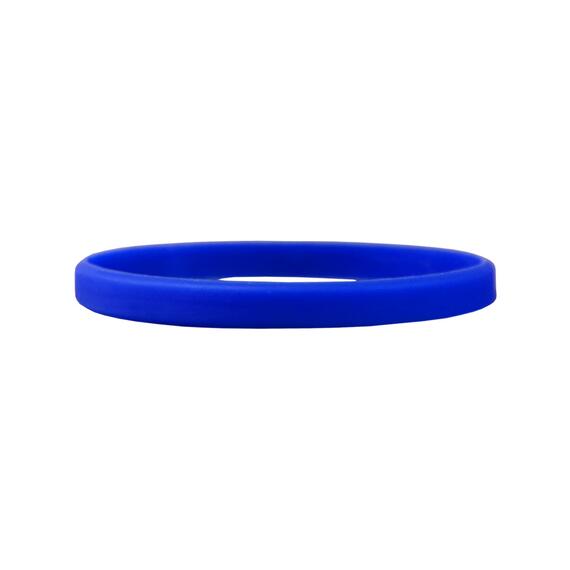 Narrow Silicone Bracelets Blue detailed view