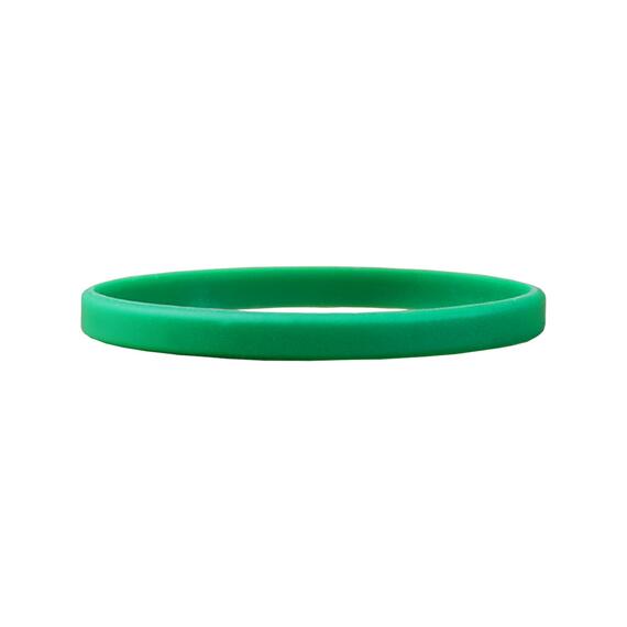 Narrow Silicone Bracelets Green detailed view