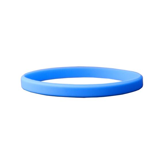 Narrow Silicone Bracelets Light Blue detailed view