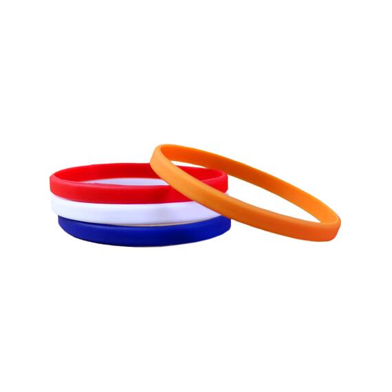 Narrow Silicone Bracelets Mix Netherlands stacked view