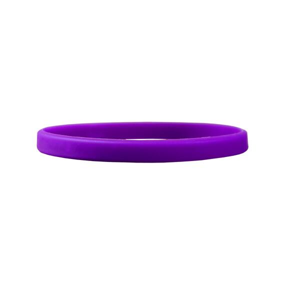 Narrow Silicone Bracelets Purple detailed view