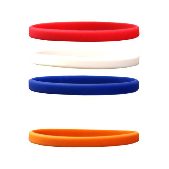 Narrow Silicone Bracelets Mix Netherlands - for Children front