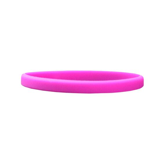 Narrow Silicone Bracelets Pink - for Children detail