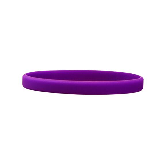 Narrow Silicone Bracelets Purple - for Children detail