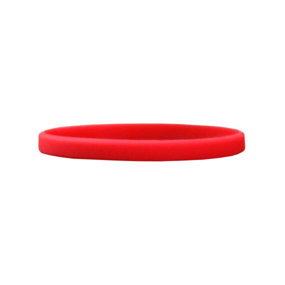 Narrow Silicone Bracelets Red - for Children detail