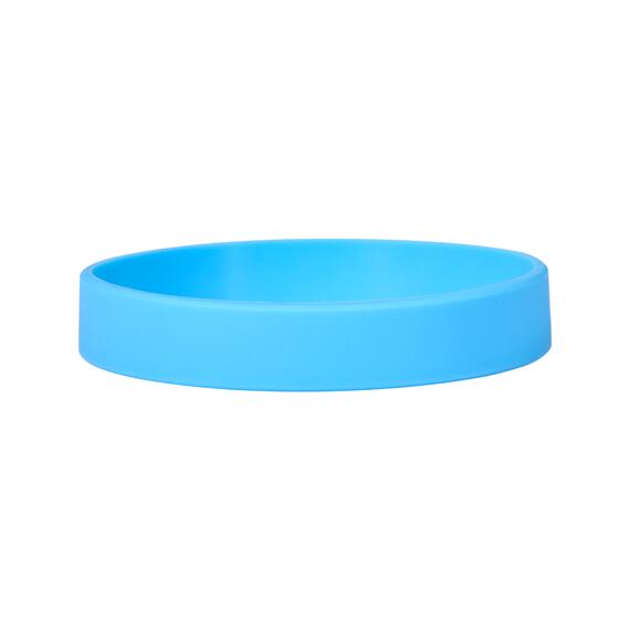 Silicone bracelets color light blue detail view