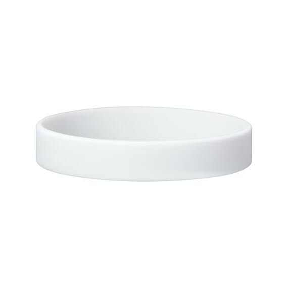 Silicone bracelets color white detail view