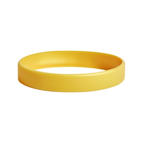 Silicone bracelets color gold detail view