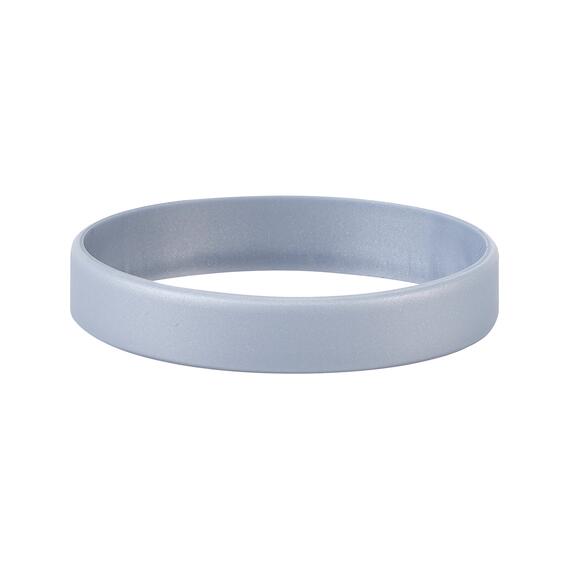 Silicone Bracelets Silver Colour - for Adults detail view