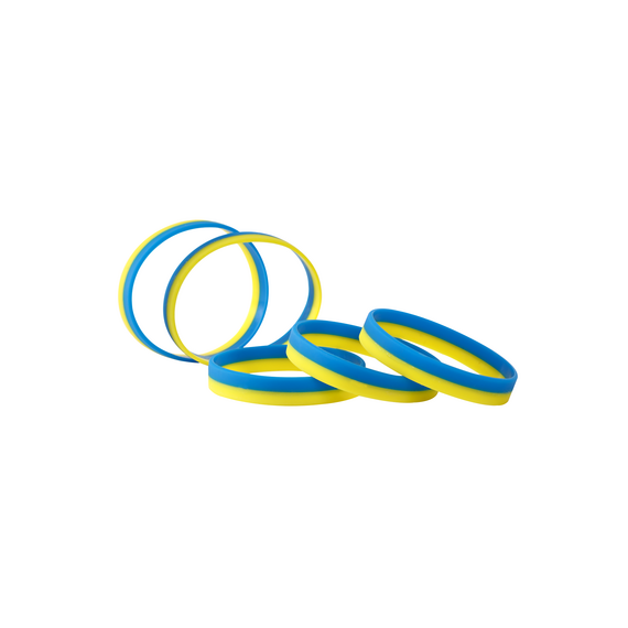 Luxury silicone bracelets flag Ukraine grouped