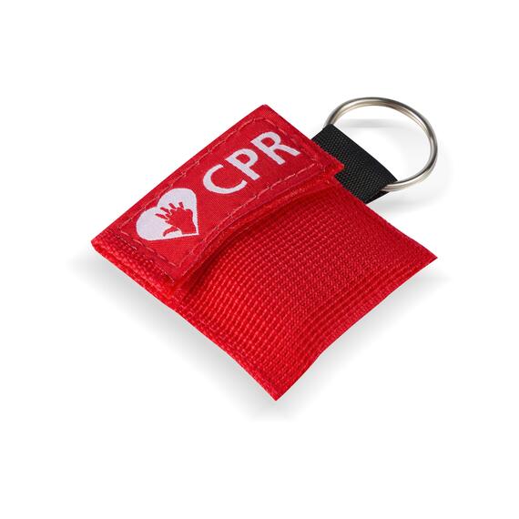 CPR Masks in Red Keychains detailed view