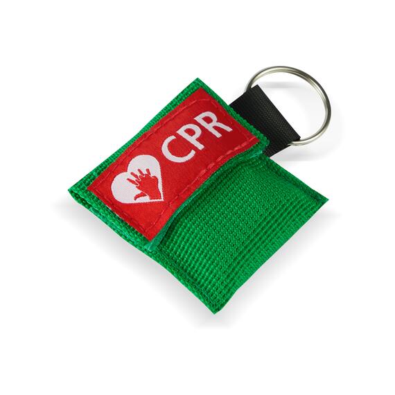 CPR Masks in Green Keychains detailed view