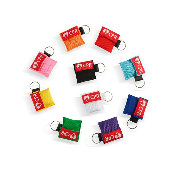 CPR Masks in Keychains Mix 10 Colours detailed view