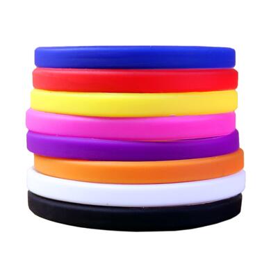 Slim silicone bracelets 6mm