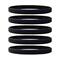 Narrow Silicone Bracelets Black - for Adults front view