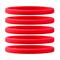 Narrow Silicone Bracelets Red front view