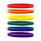 Narrow Silicone Bracelets Mix Rainbow - for Children front