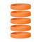 Silicone Bracelets Orange - for Adults front view