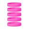Silicone Bracelets Pink - for Adults front view