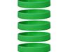 Silicone bracelets color green front view