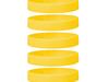 Silicone bracelets color yellow front view