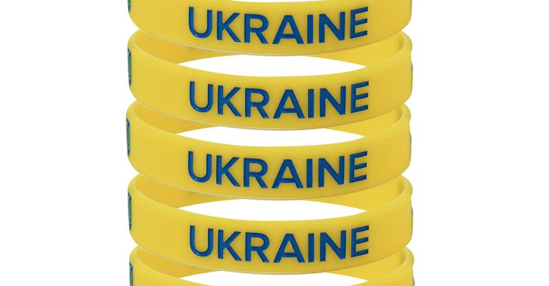 10 Pack I STAND WITH UKRAINE Rubber Bracelets Ukrainian National Flags –  Lymhy